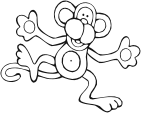 раскраска обезьяна